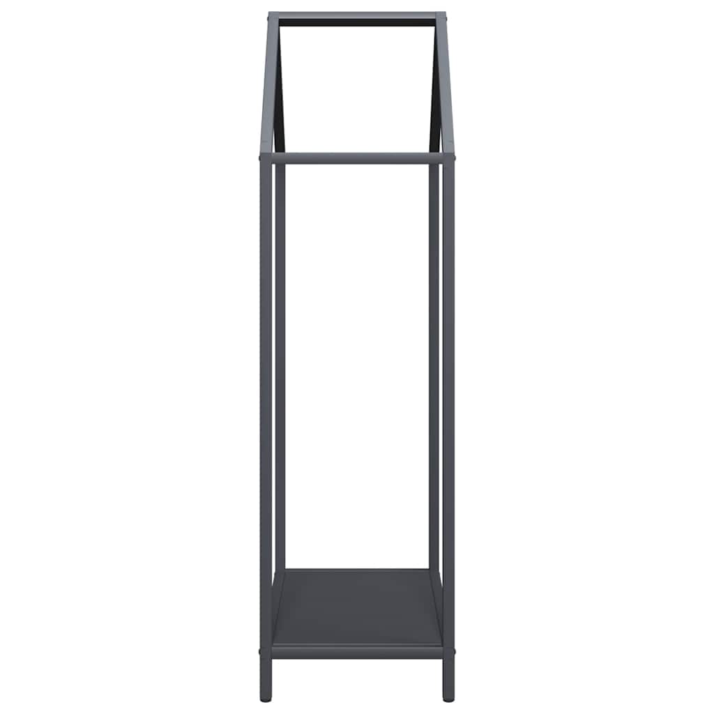 Brennholzregal Anthrazit 40x25x90 cm Kaltgewalzter Stahl