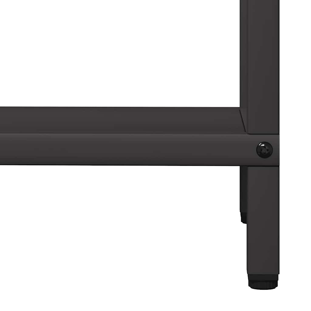 Brennholzregal Schwarz 40x25x120 cm Kaltgewalzter Stahl