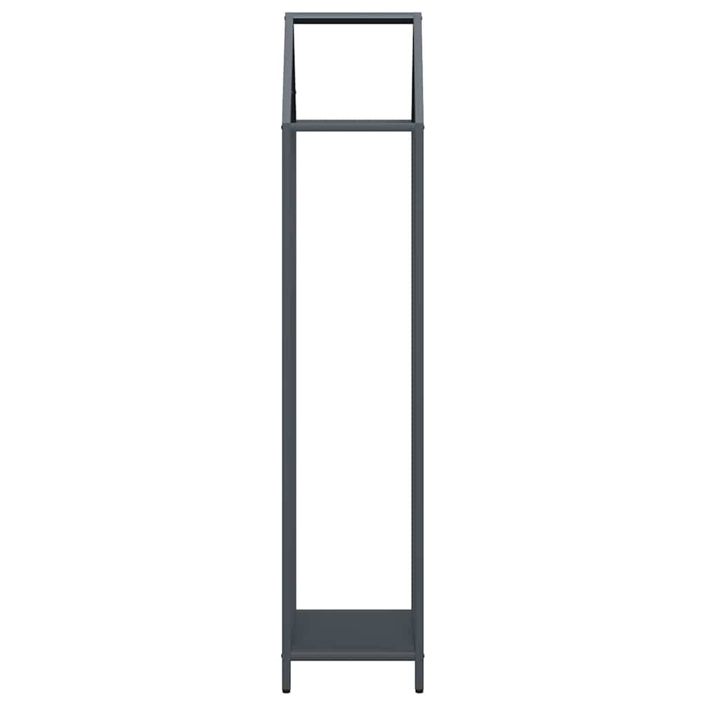 Brennholzregal Anthrazit 40x25x120 cm Kaltgewalzter Stahl