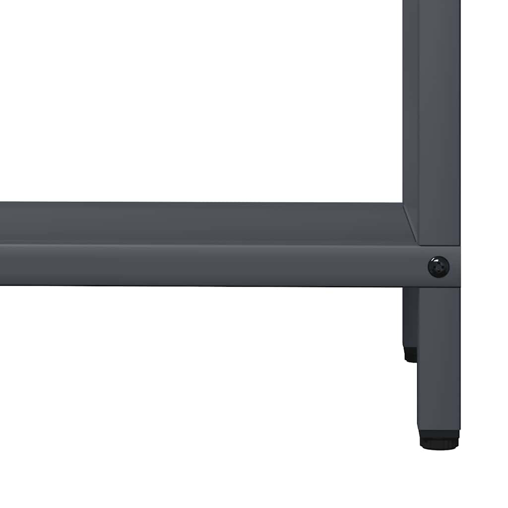 Brennholzregal Anthrazit 60x25x60 cm Kaltgewalzter Stahl