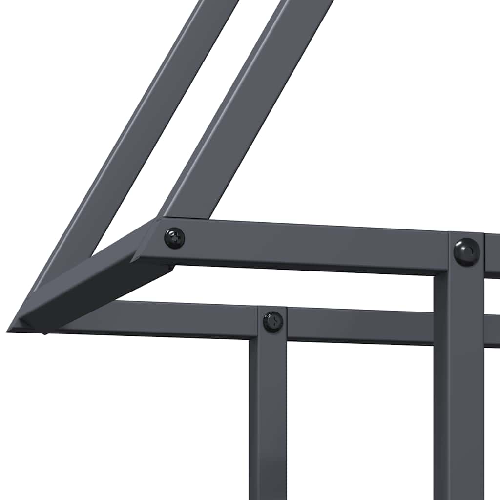 Brennholzregal Anthrazit 50x25x60 cm Kaltgewalzter Stahl