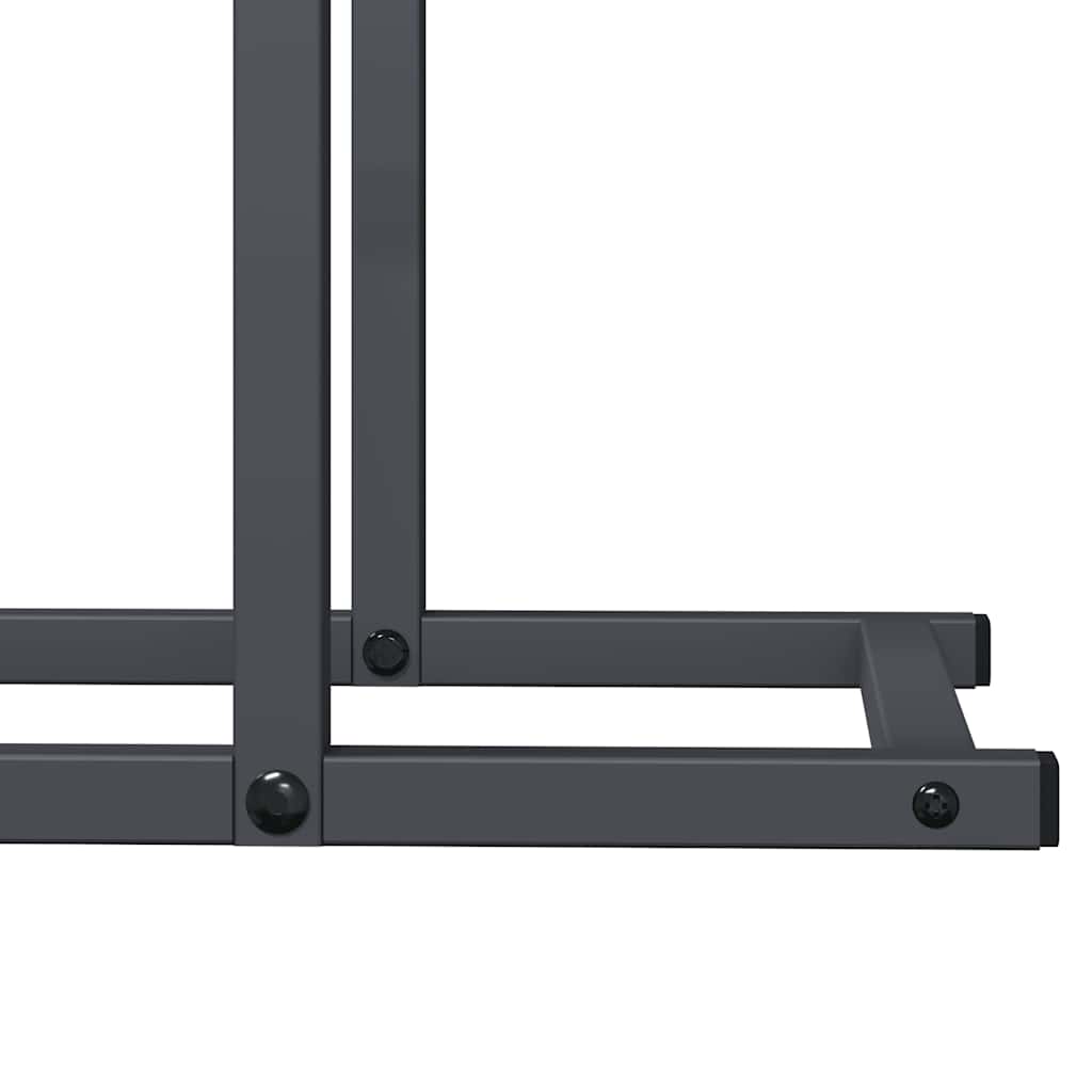 Brennholzregal Anthrazit 50x25x60 cm Kaltgewalzter Stahl