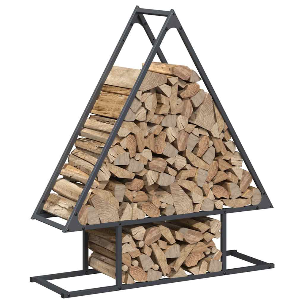 Brennholzregal Anthrazit 80x25x90 cm Kaltgewalzter Stahl