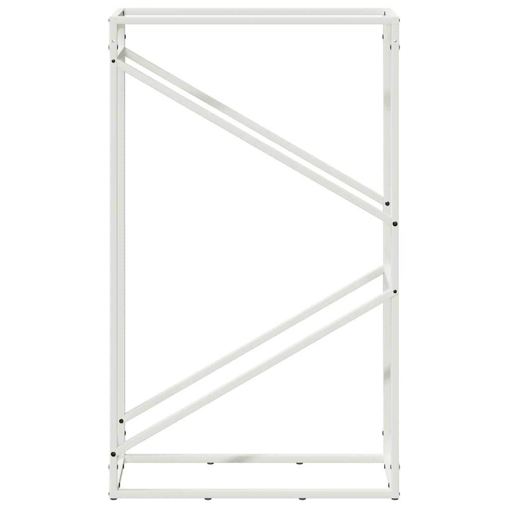 Brennholzregal Weiß 60x25x100 cm Kaltgewalzter Stahl