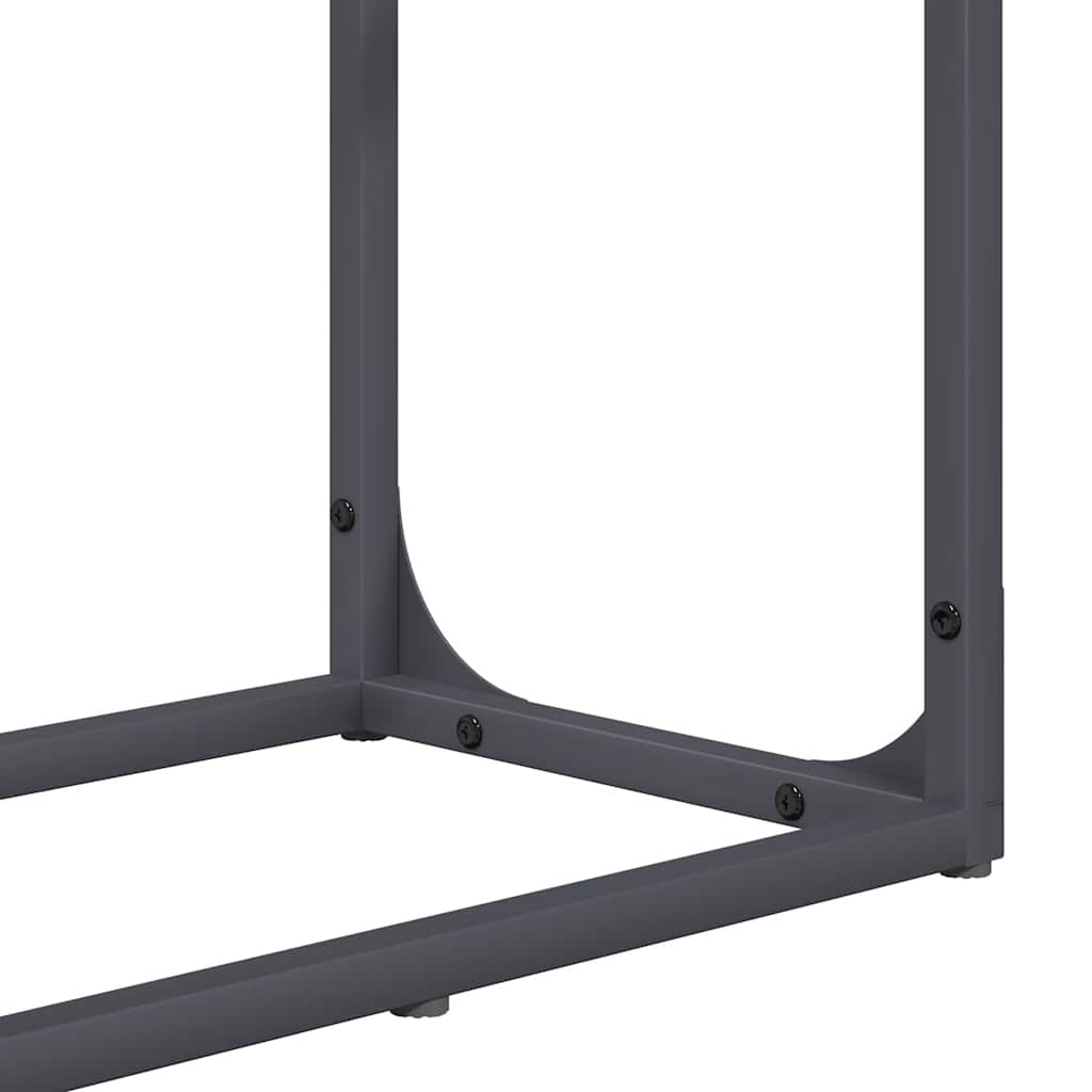 Brennholzregal Anthrazit 60x25x100 cm Kaltgewalzter Stahl