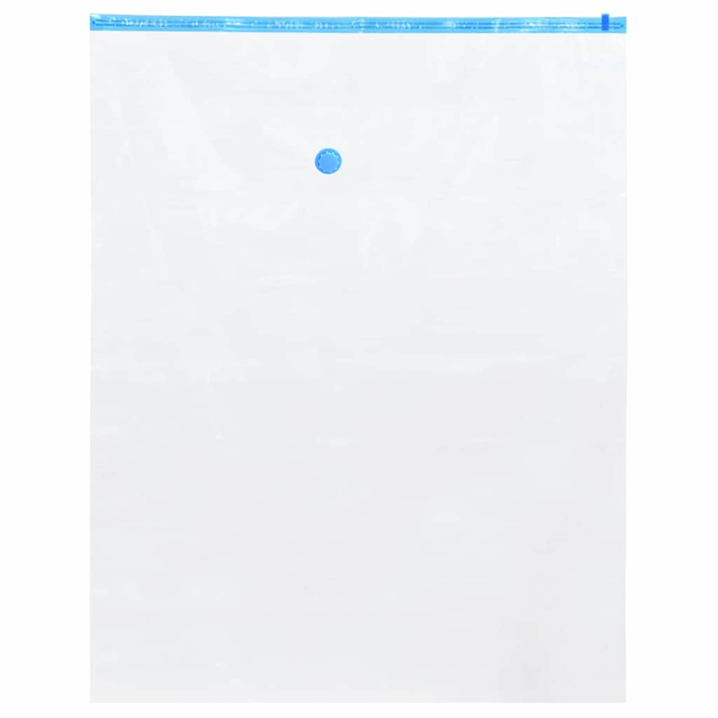 Aufbewahrungstaschen 10 pcs Transparent und Blau 100 x 80 cm