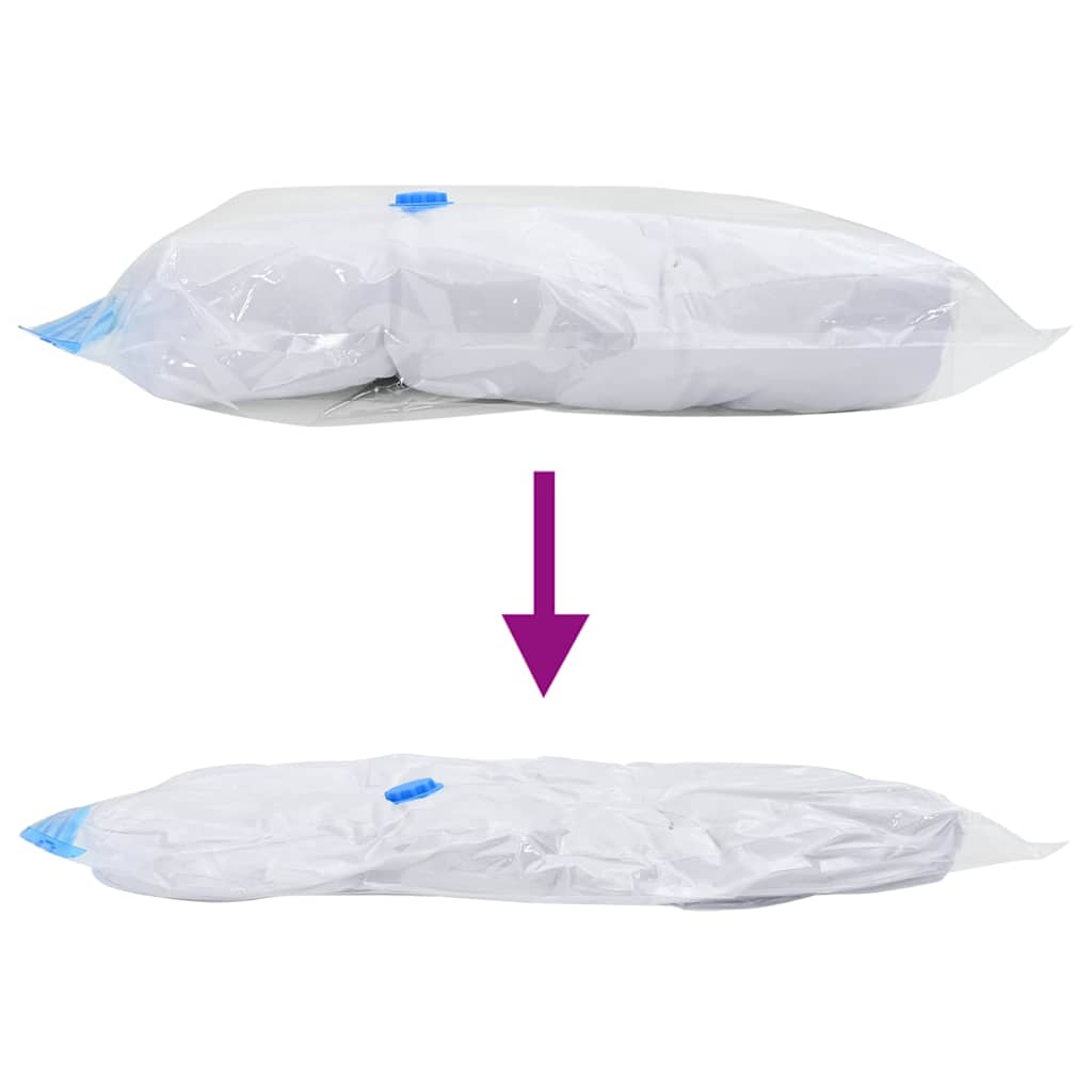 Aufbewahrungstaschen 5 pcs Transparent und Blau 80 x 60 cm