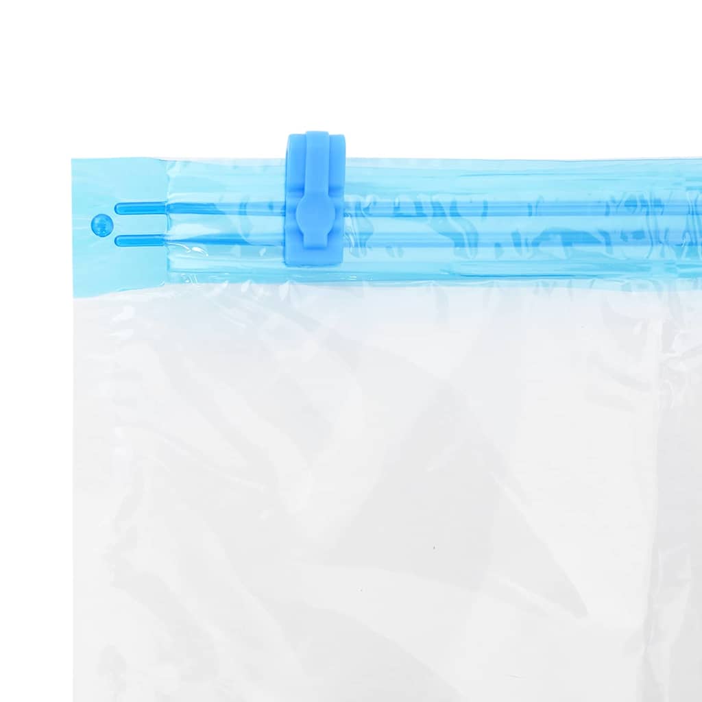 Storage Bags 10 pcs Transparent and Blue 130 x 100 cm