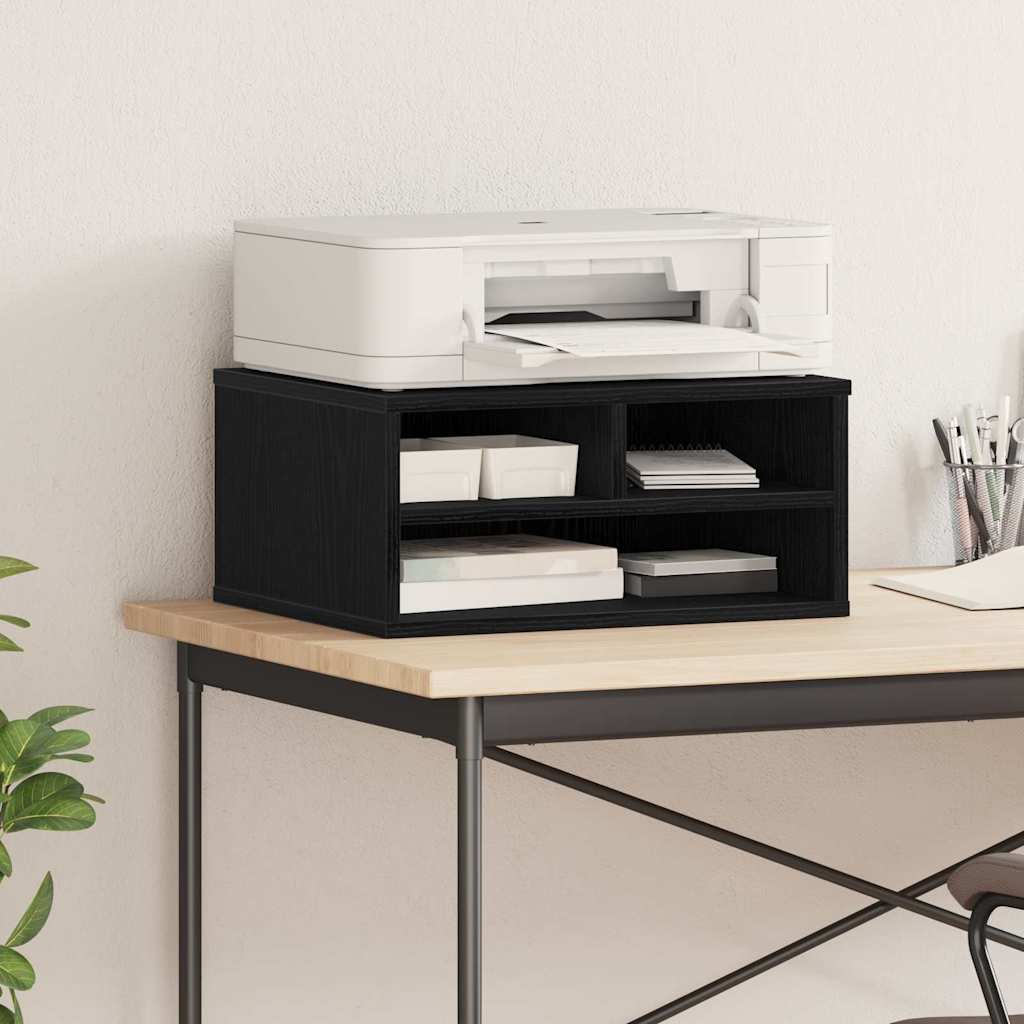 Printer Stand Black Oak-Look 49 x 40 x 22.5 cm