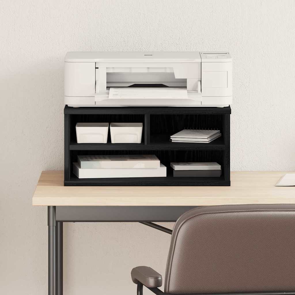 Printer Stand Black Oak-Look 49 x 40 x 22.5 cm
