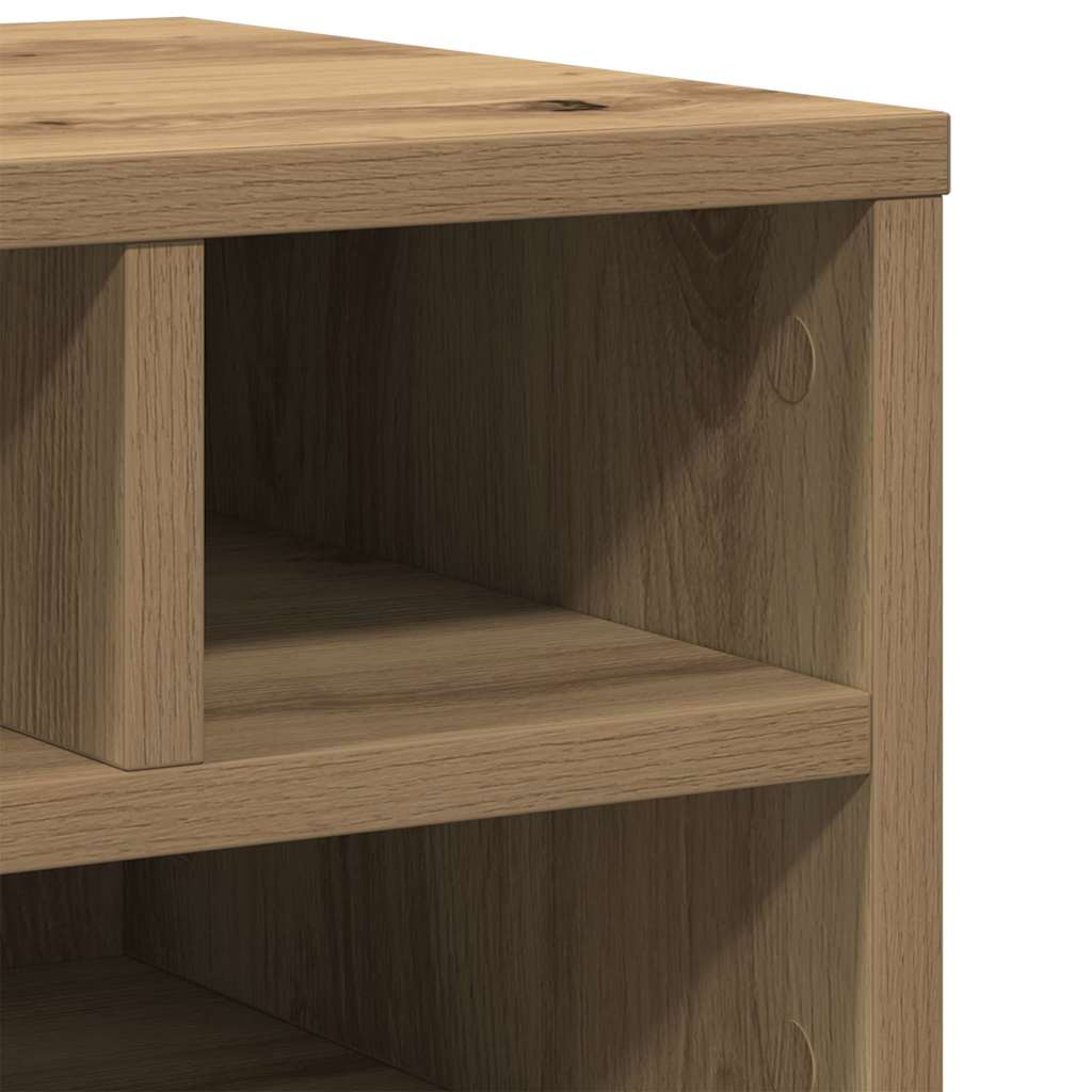 Meuble support pour imprimante, chêne artisan 40 x 32 x 22,5 cm, bois d'ingénierie