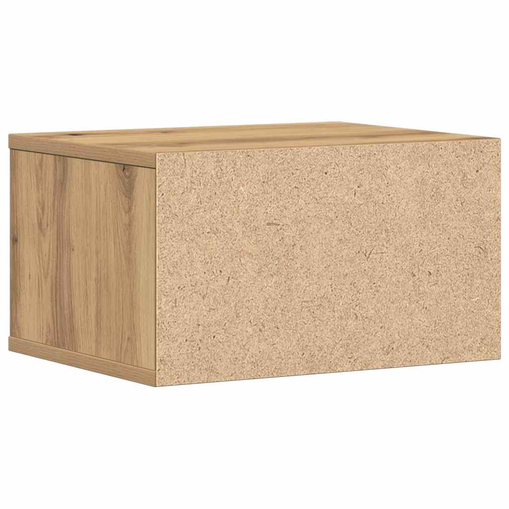 Meuble support pour imprimante, chêne artisan 40 x 32 x 22,5 cm, bois d'ingénierie
