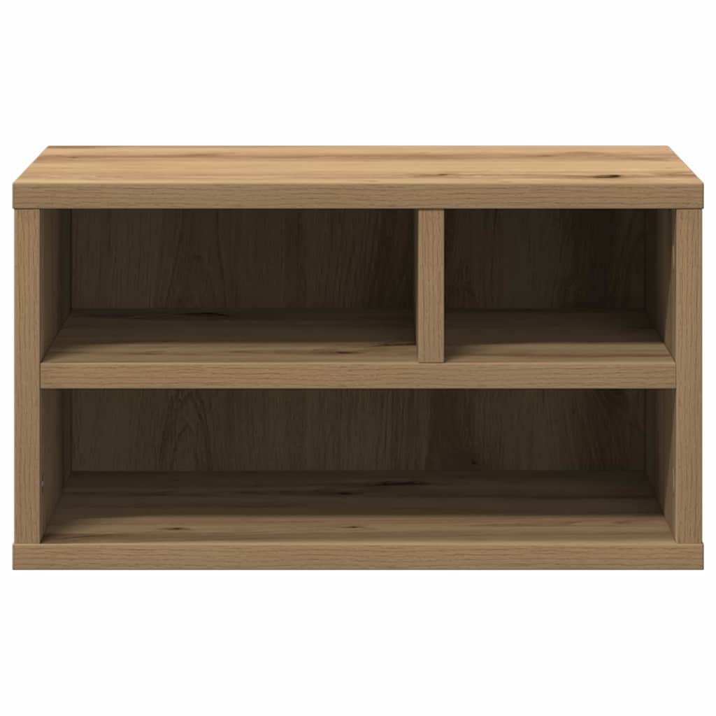 Meuble support pour imprimante, chêne artisan 40 x 32 x 22,5 cm, bois d'ingénierie