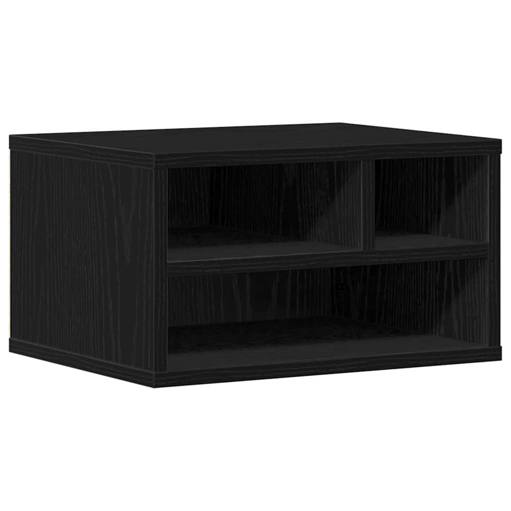 Printer Stand Black Oak-Look 40 x 32 x 22.5 cm