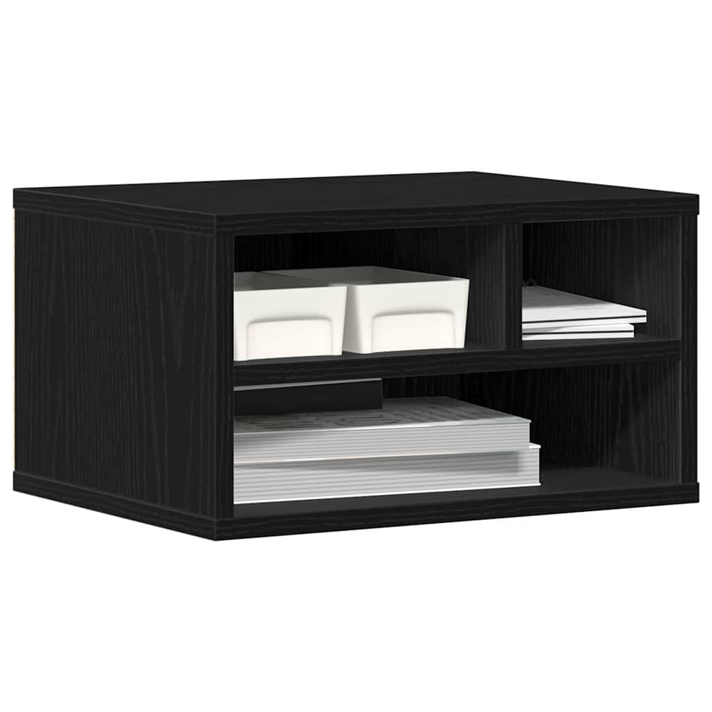 Printer Stand Black Oak-Look 40 x 32 x 22.5 cm
