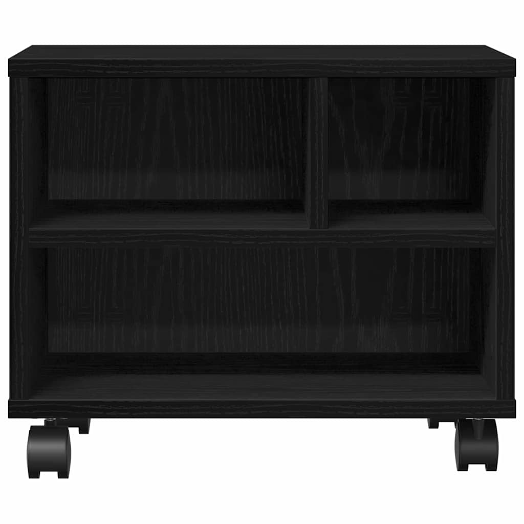 Printer Stand Black Oak Finish 41 x 32 x 33.5 cm