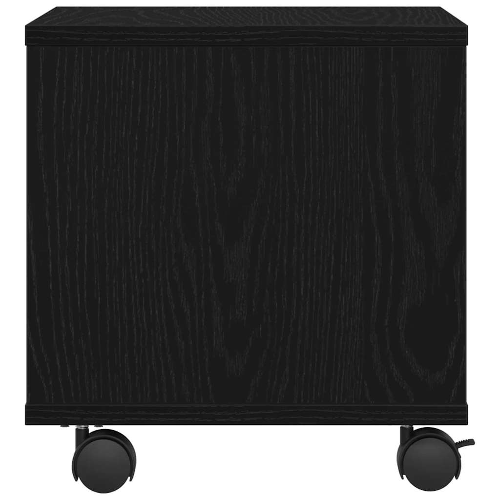 Printer Stand Black Oak Finish 41 x 32 x 33.5 cm