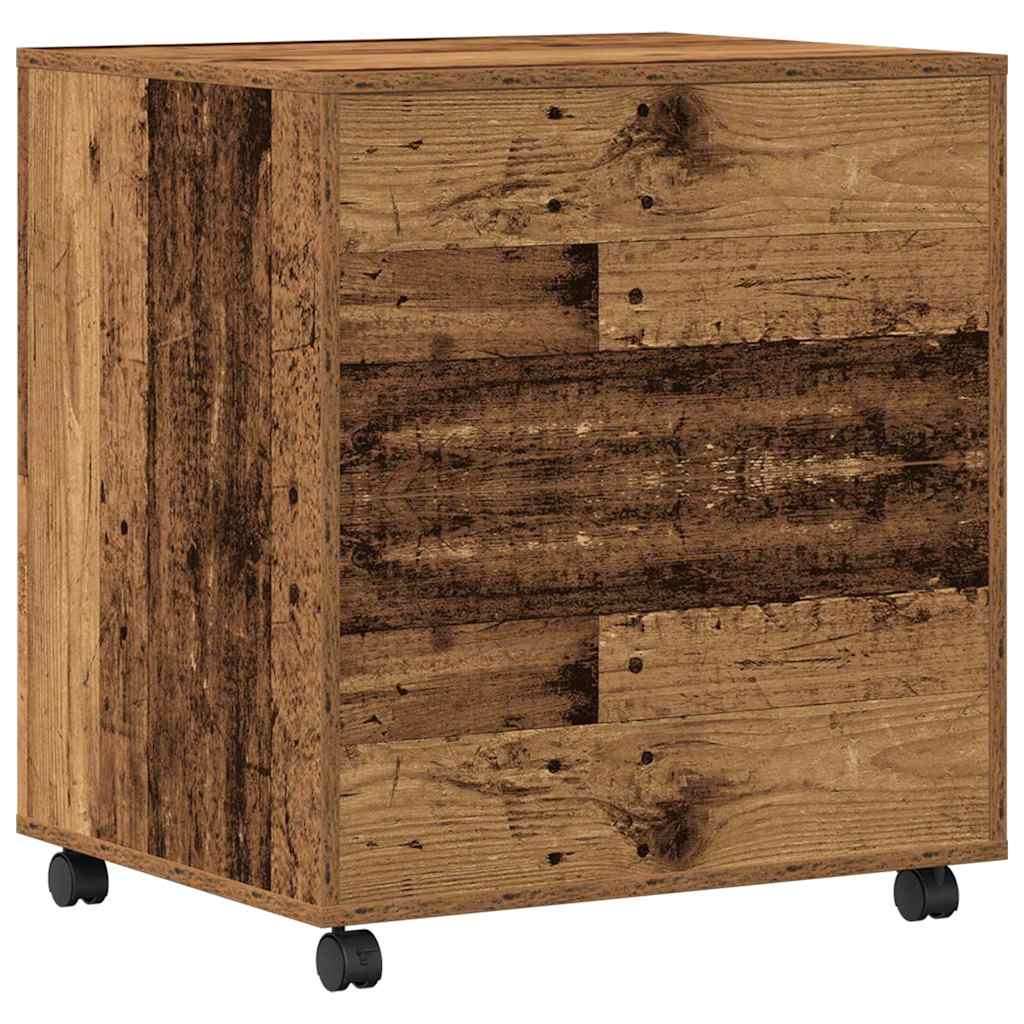 Support d'imprimante bois recyclé 60 x 50 x 67 cm bois composite