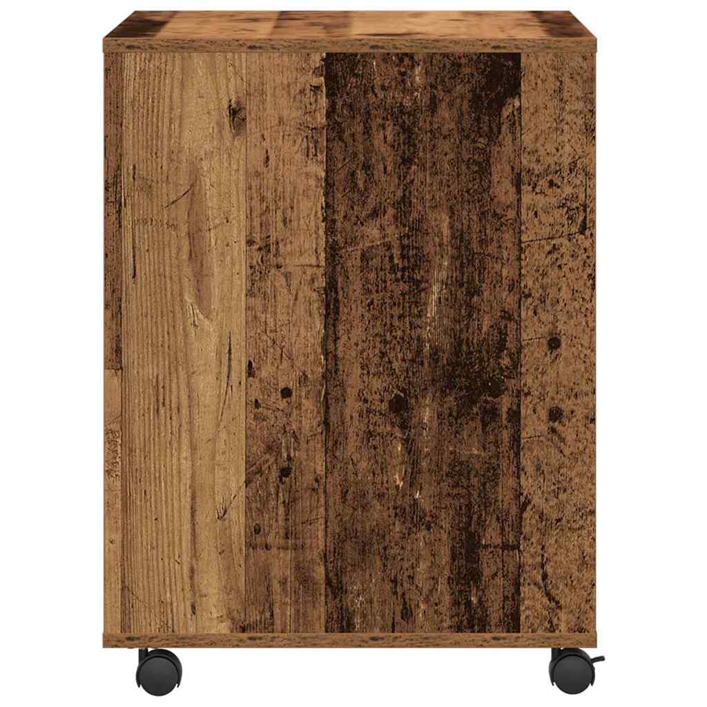 Support d'imprimante bois recyclé 60 x 50 x 67 cm bois composite