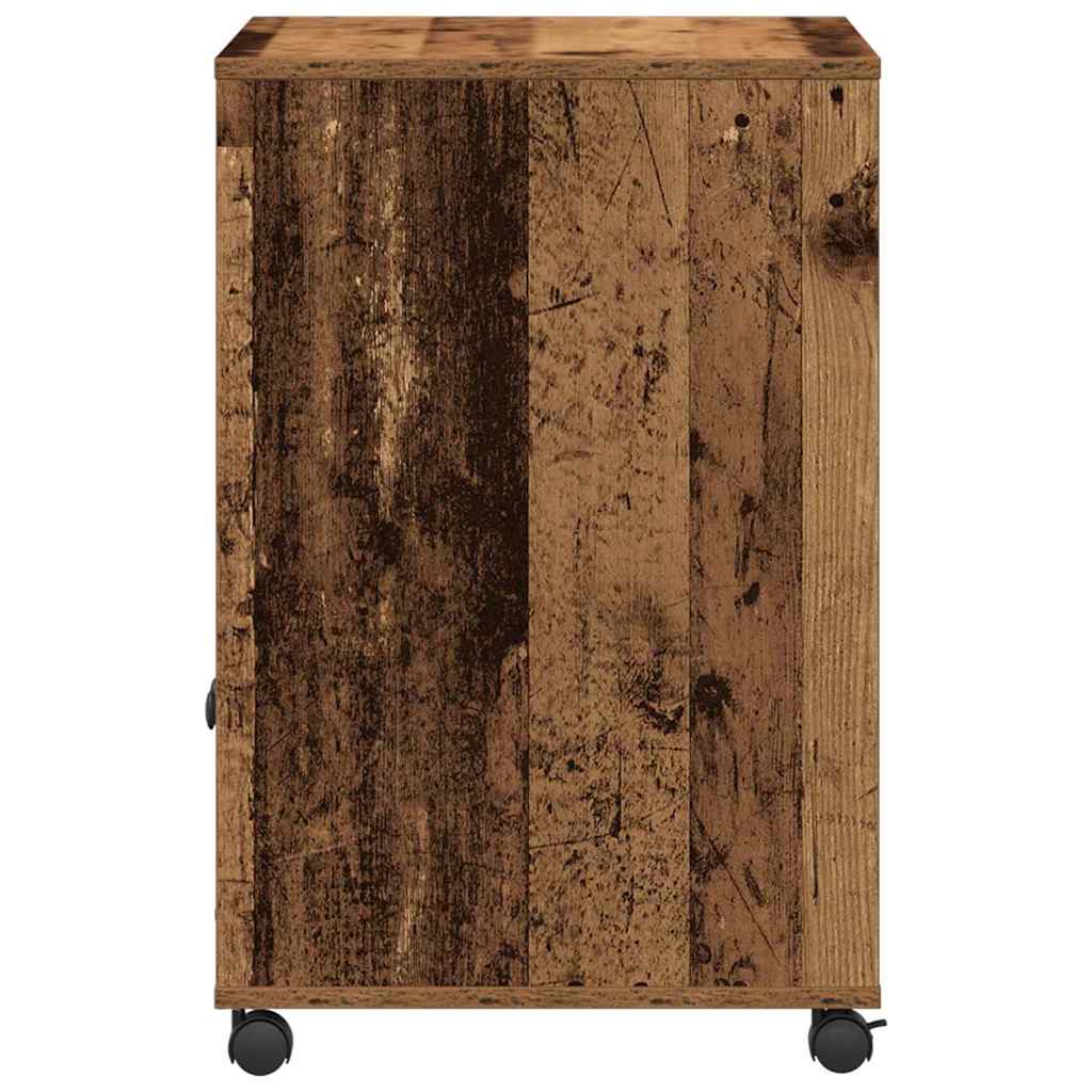 Meuble d'imprimante en bois recyclé 60 x 48 x 74 cm bois d'ingénierie