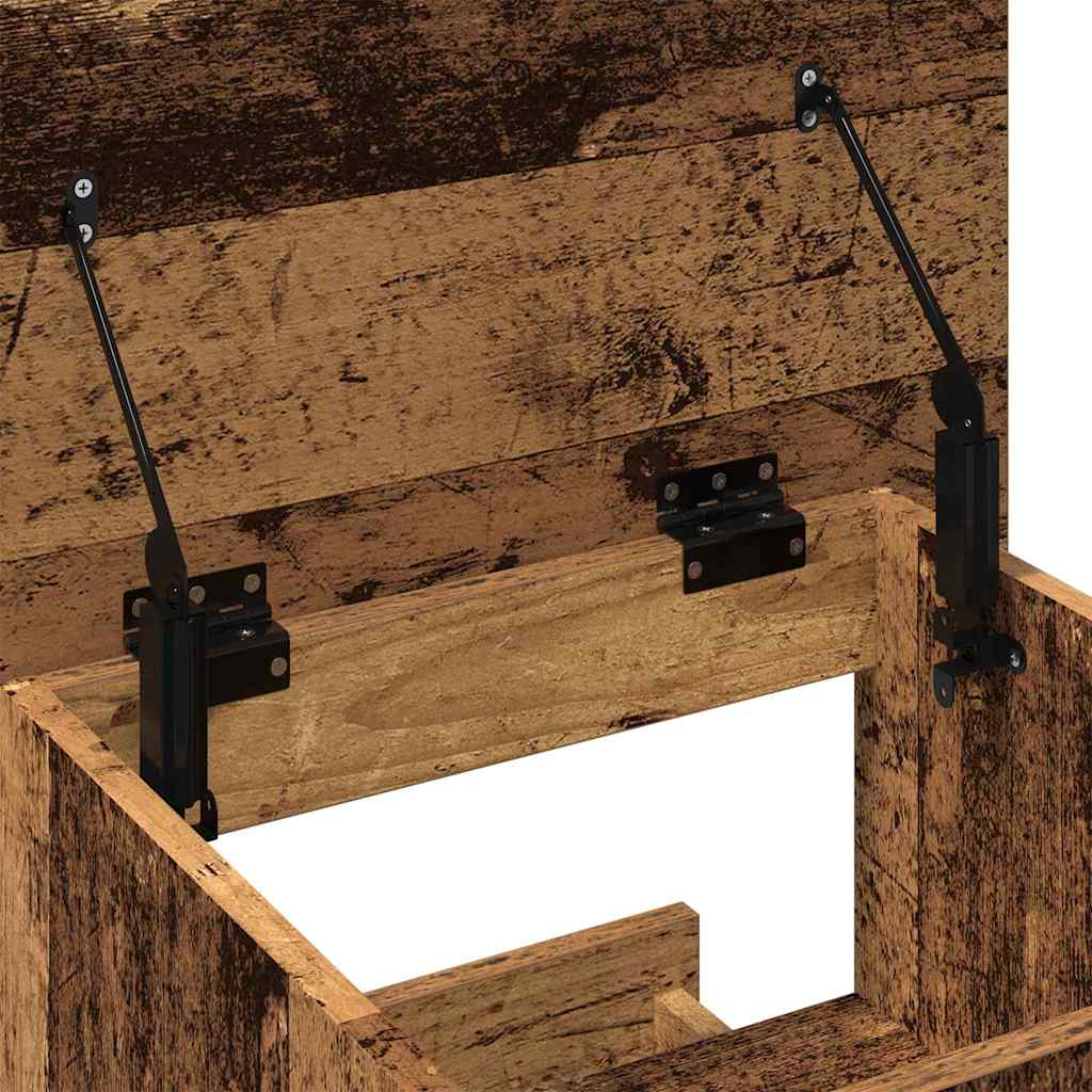 Podium with Drawers Reclaimed Wood 55 x 55 x 107 cm Wood-based material