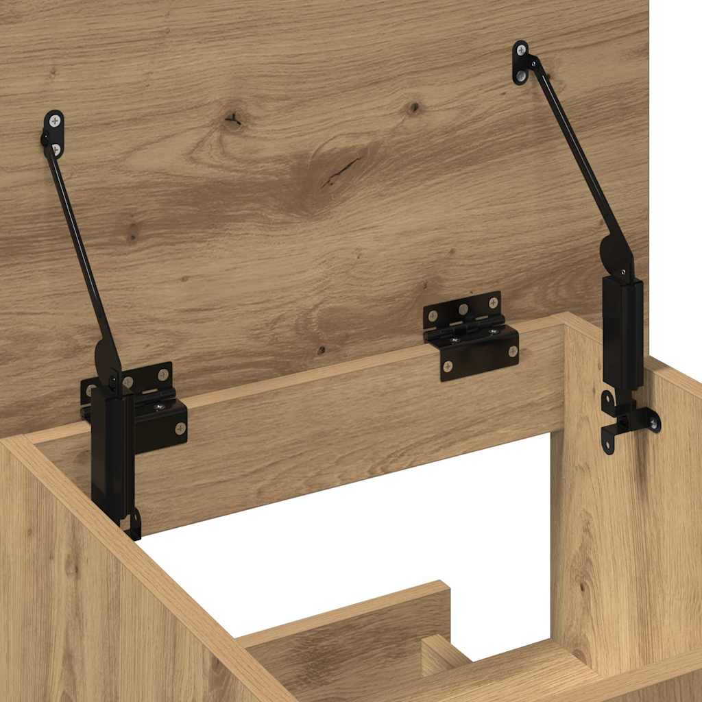 Podium mit Regal Artisan-Eiche 55 x 55 x 107 cm Holzwerkstoff