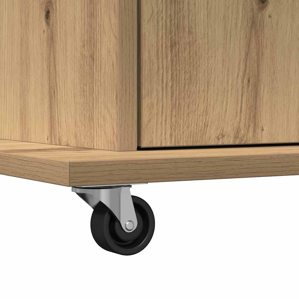 Podium mit Regal Artisan-Eiche 55 x 55 x 107 cm Holzwerkstoff