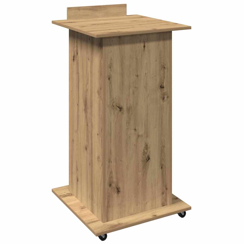 Podium mit Regal Artisan-Eiche 55 x 55 x 107 cm Holzwerkstoff