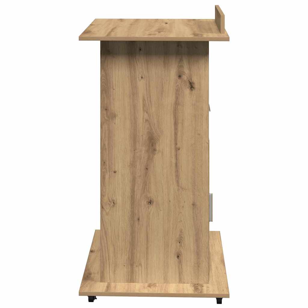 Podium mit Regal Artisan-Eiche 55 x 55 x 107 cm Holzwerkstoff