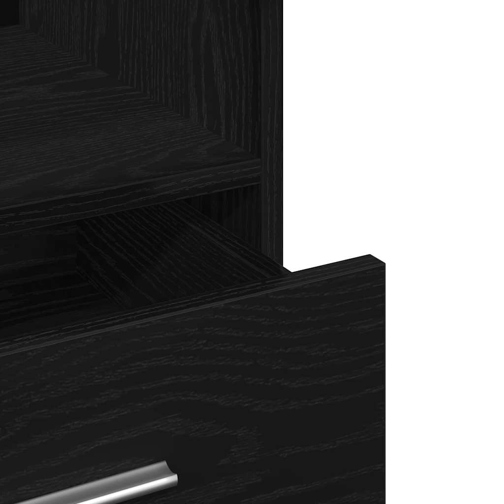 Podium Black Oak Effect 55 x 55 x 107 cm Wood-based Material