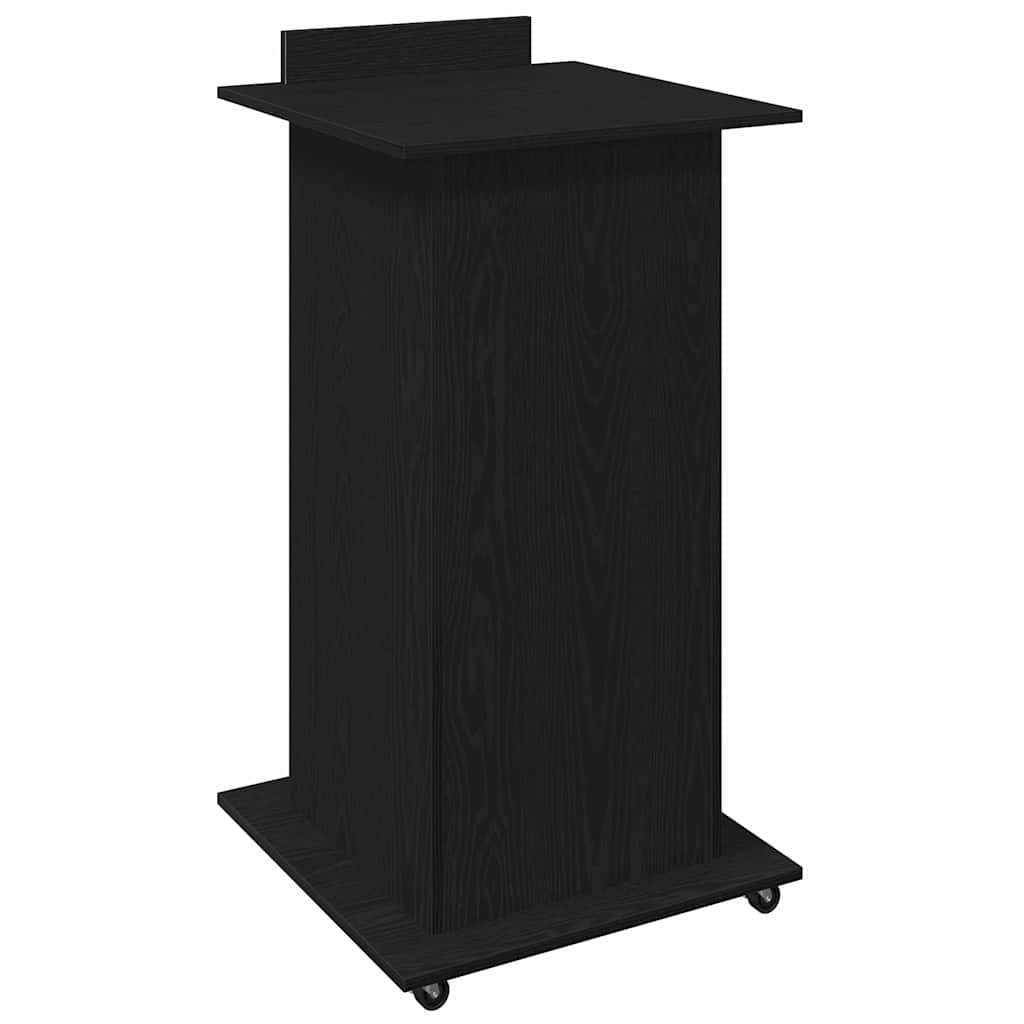 Podium Black Oak Effect 55 x 55 x 107 cm Wood-based Material