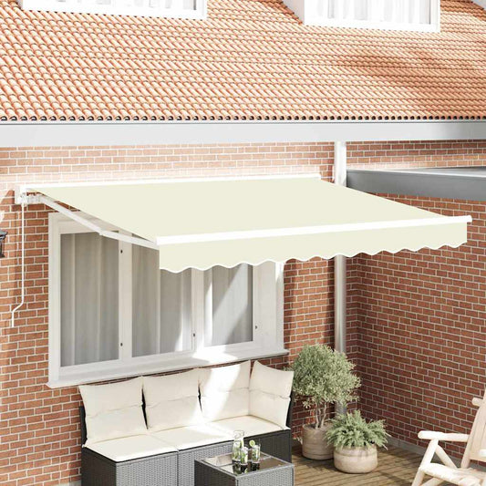 Einziehbare Markise Creme 250x200 cm Stoff