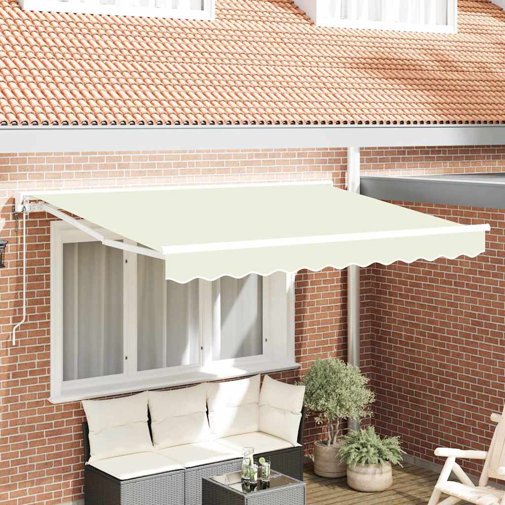 Einziehbare Markise Creme 250x200 cm Stoff