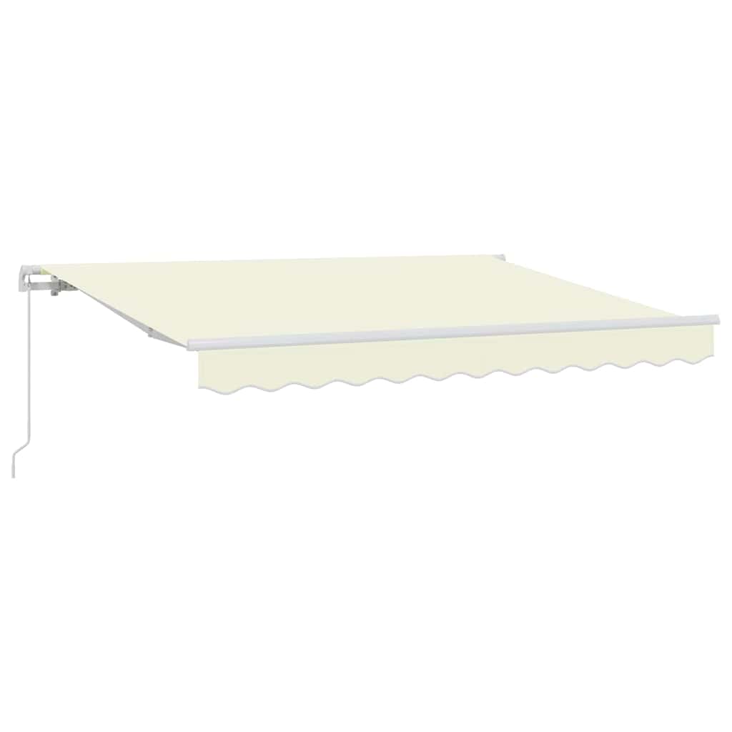 Einziehbare Markise Creme 250 x 200 cm Polyester und Aluminium
