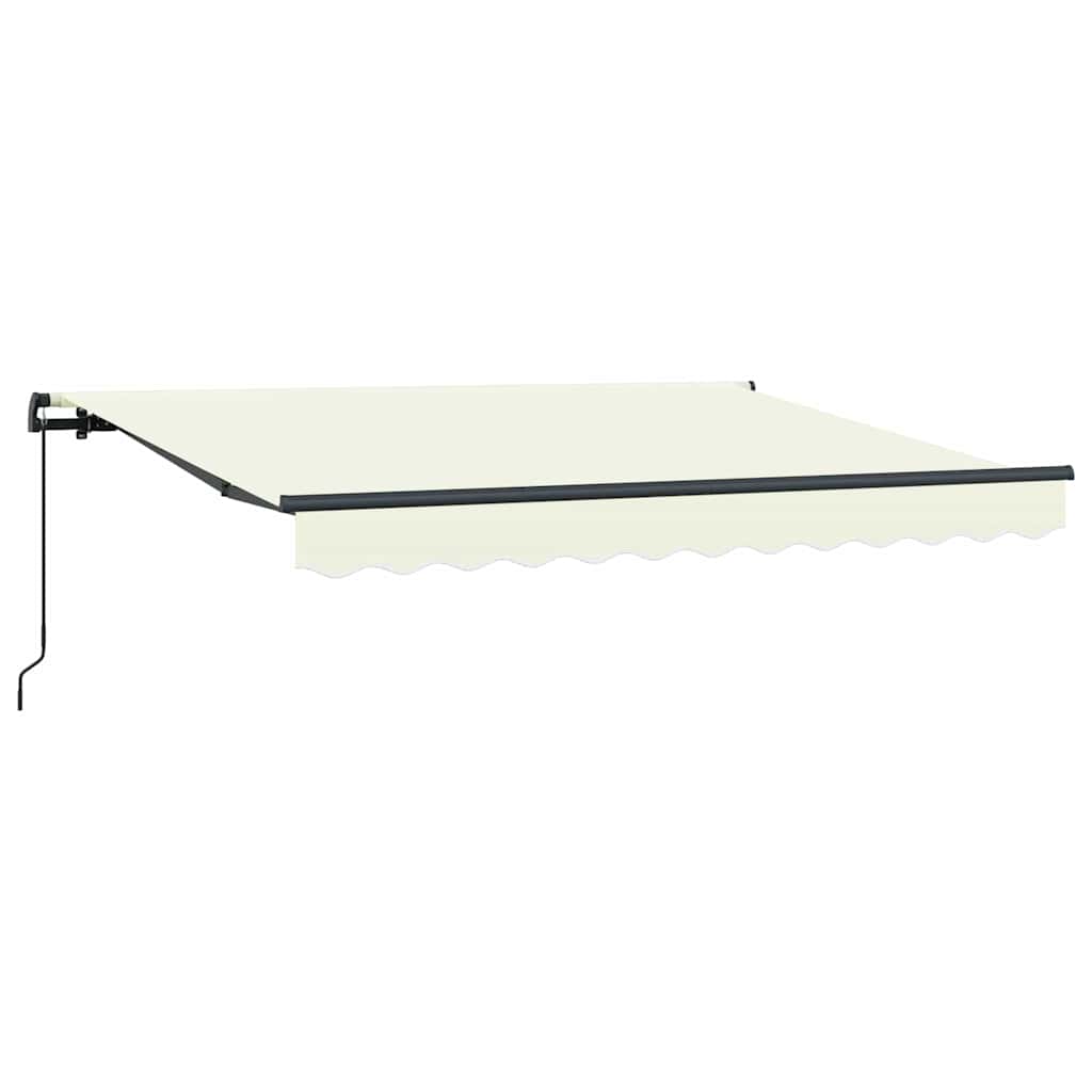 Einziehbare Markise Creme 250 x 200 cm Polyester und Aluminium