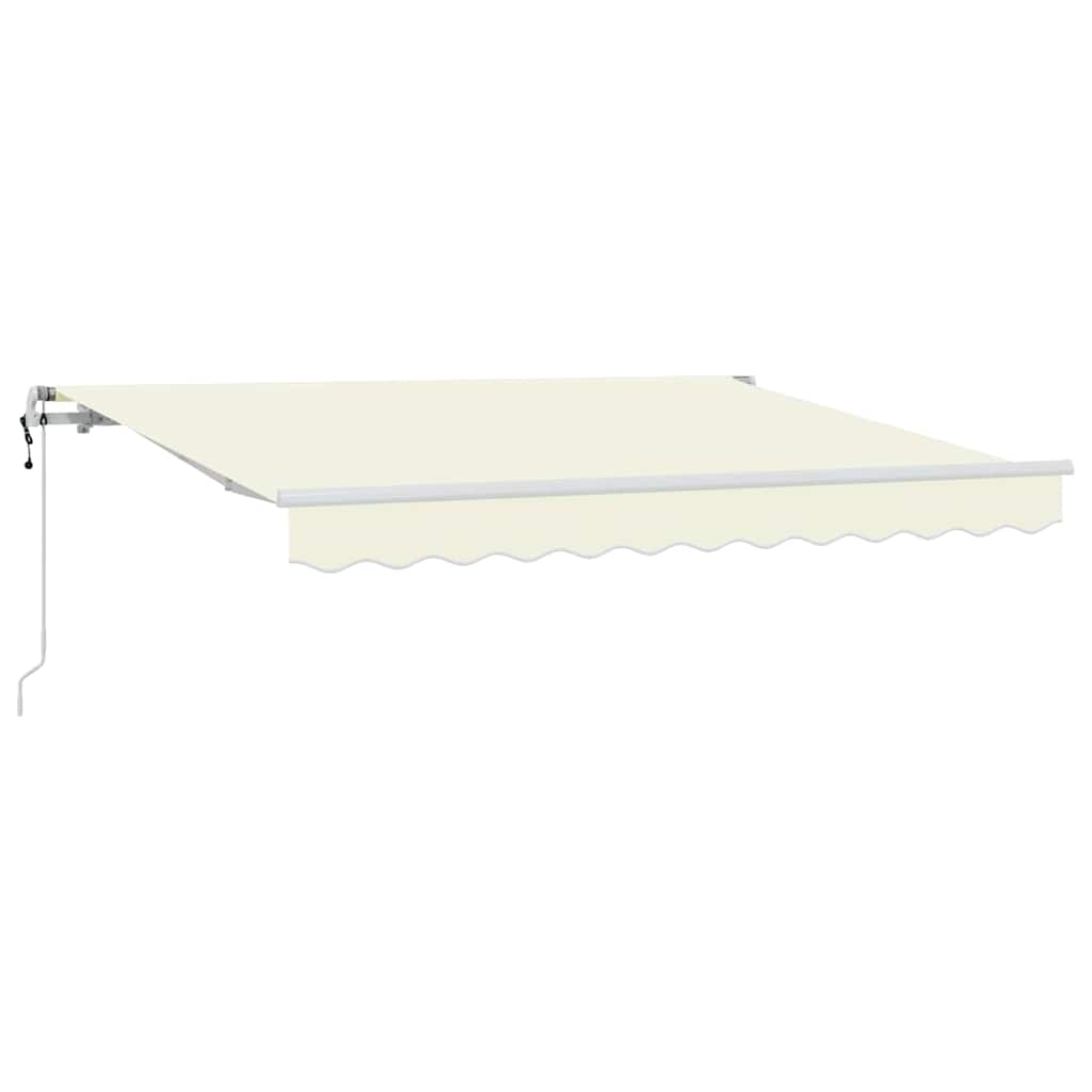 Einziehbare Markise Creme 250 x 200 cm Polyester und Aluminium