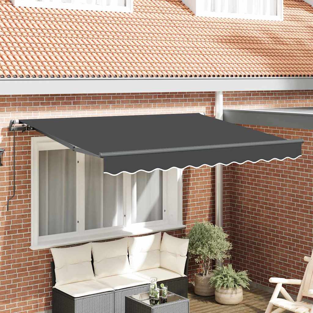 Einziehbare Markise Anthrazit 250 x 200 cm