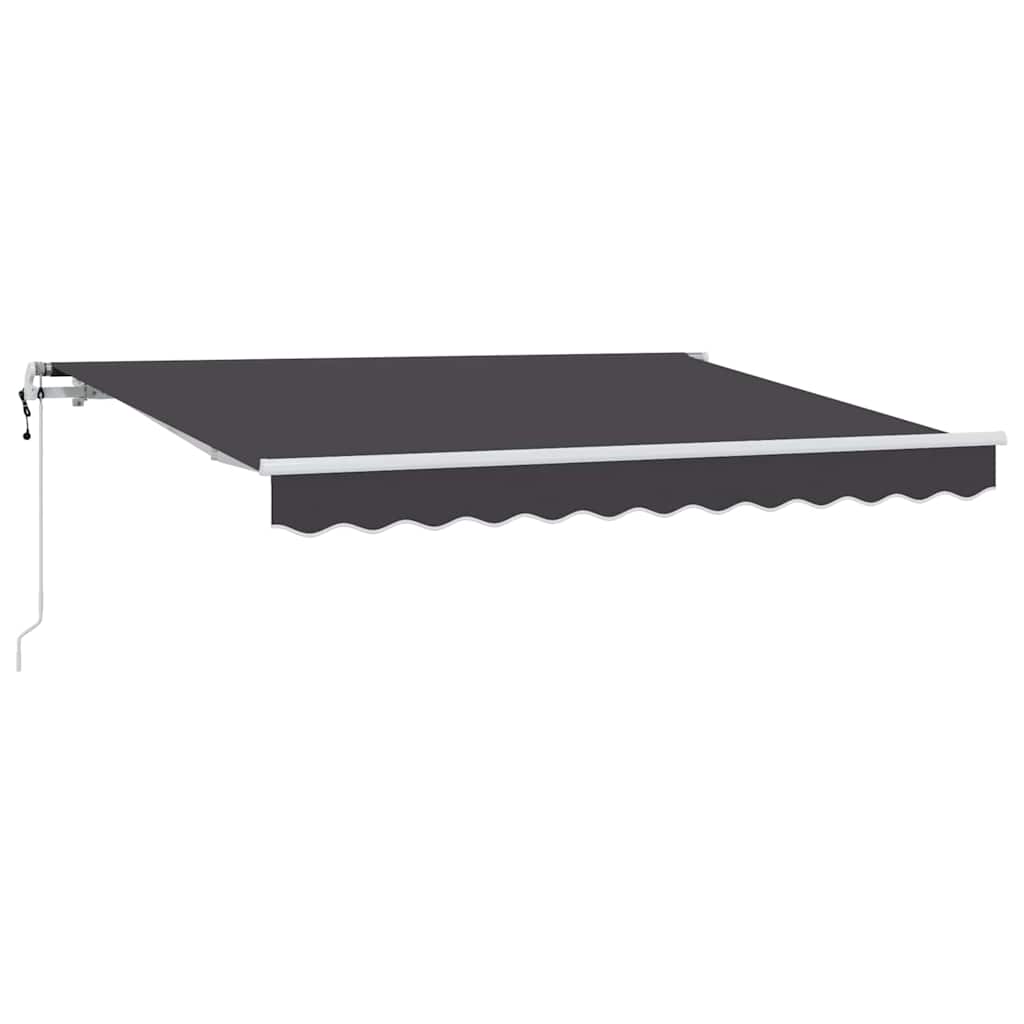 Einziehbare Markise Anthrazit 250 x 200 cm