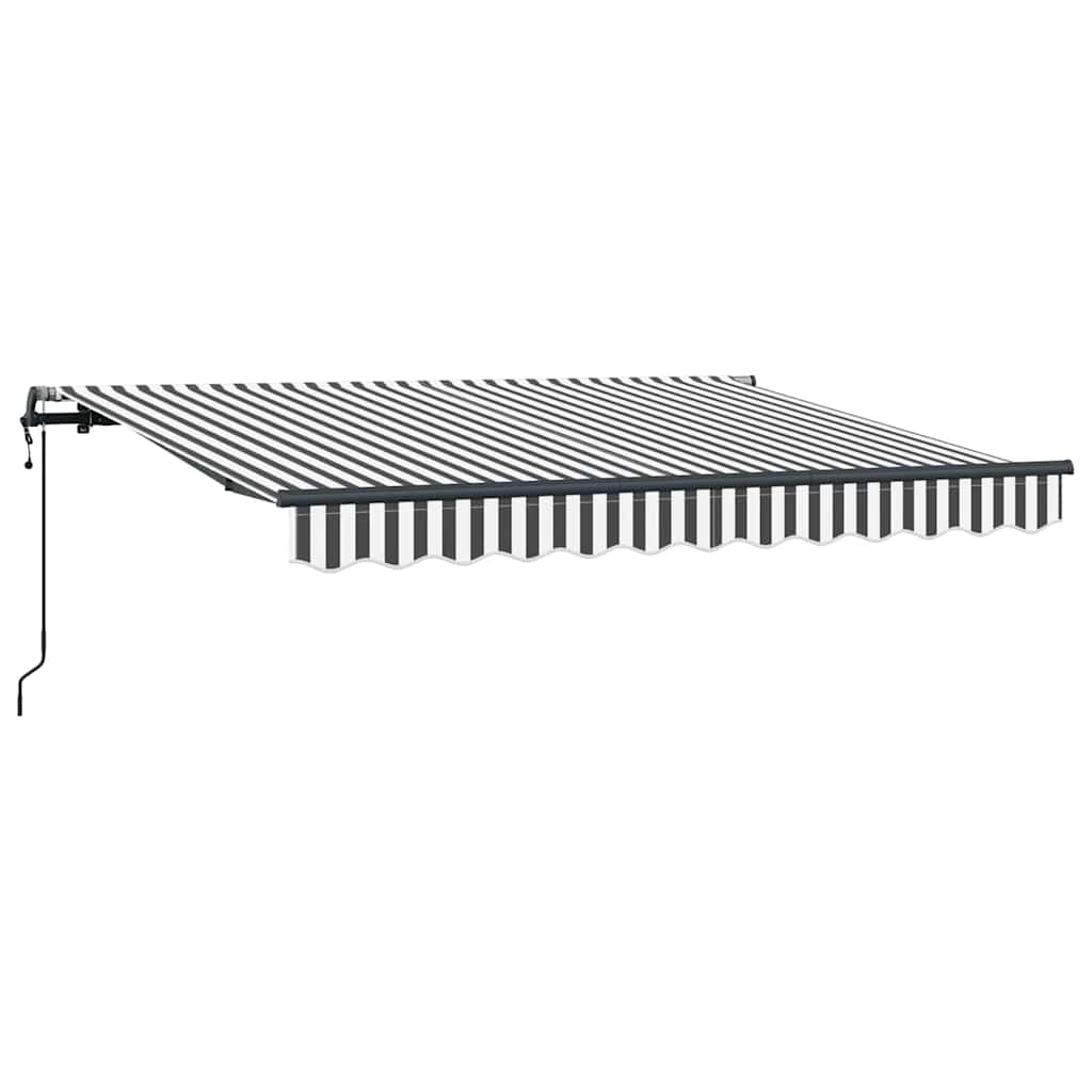 Einziehbare Markise Anthrazit 250 x 200 cm Stoff