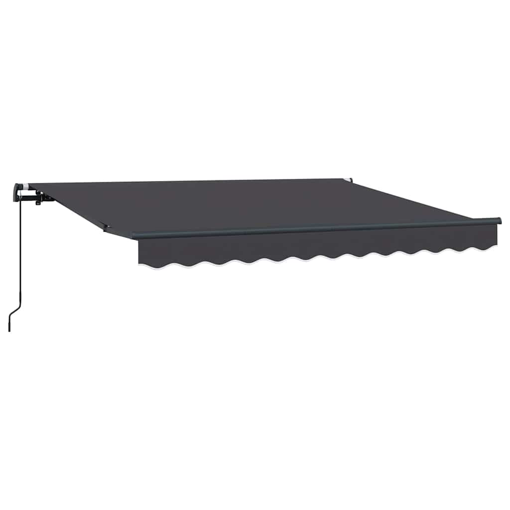 Einziehbare Markise Anthrazit 300 x 200 cm Stoff