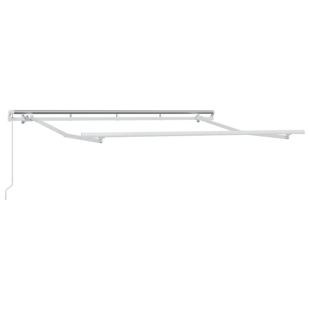 Einziehbare Markise Gestreift Anthrazit 300 x 200 cm Stoff
