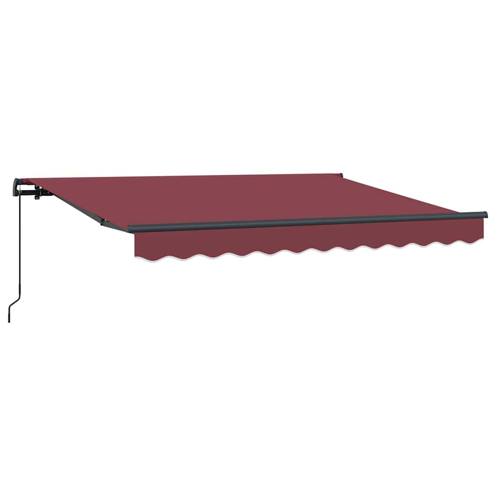 Einziehbare Markise Bordeauxrot 300 x 200 cm