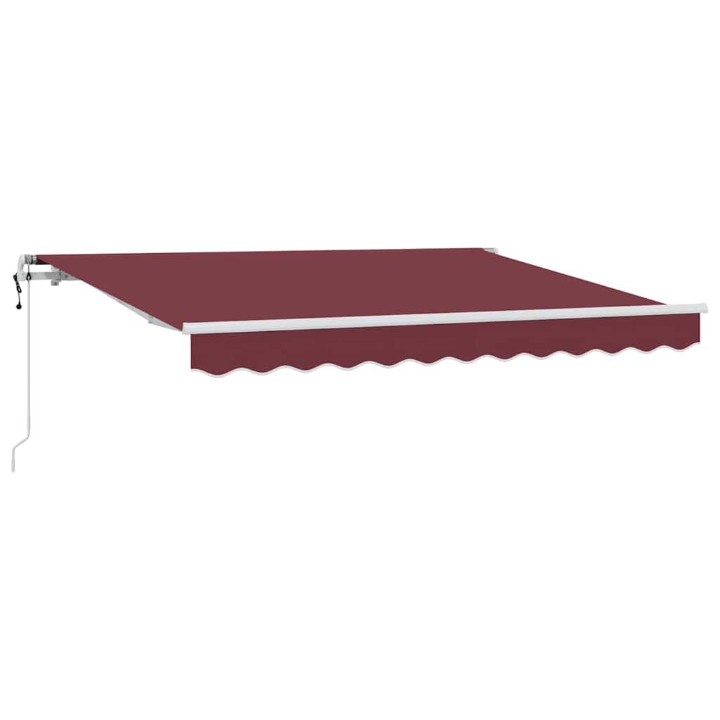Einziehbare Markise Bordeauxrot 300 x 200 cm