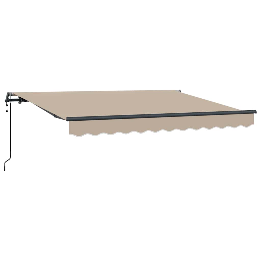 Einziehbare Markise Beige 300 x 200 cm Stoff