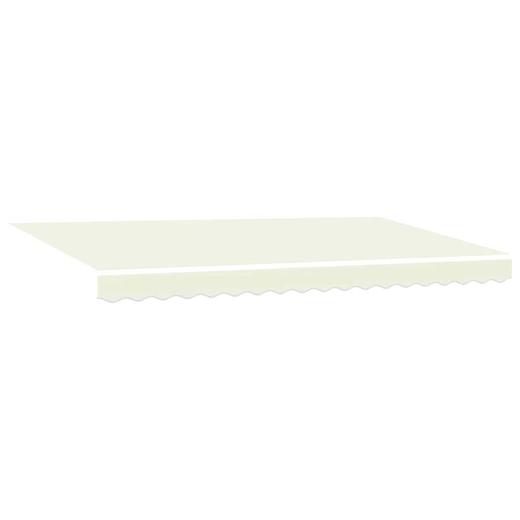 Einziehbare Markise Creme 350 x 200 cm Polyester und Metall