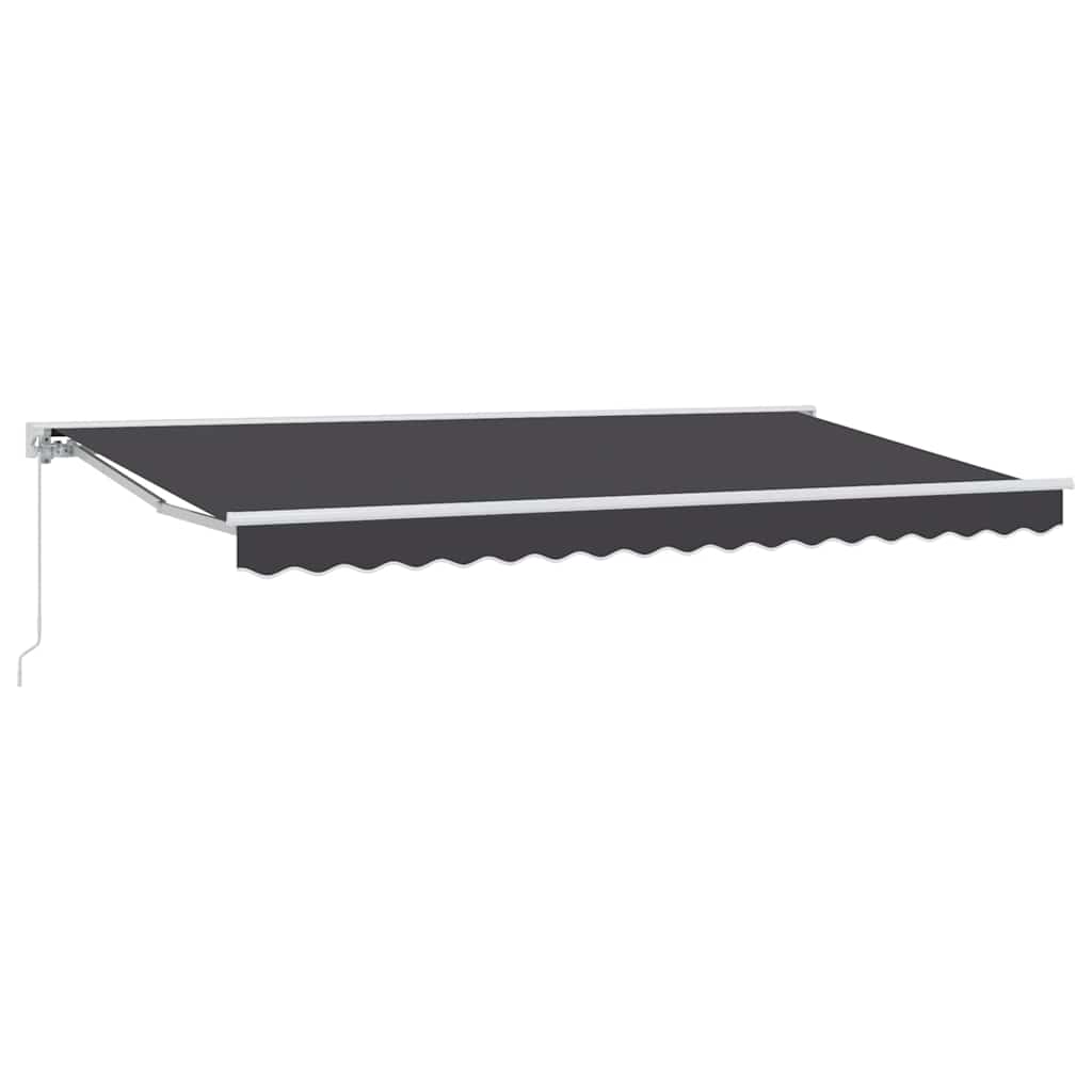 Einziehbare Markise Anthrazit 350x200 cm Stoff
