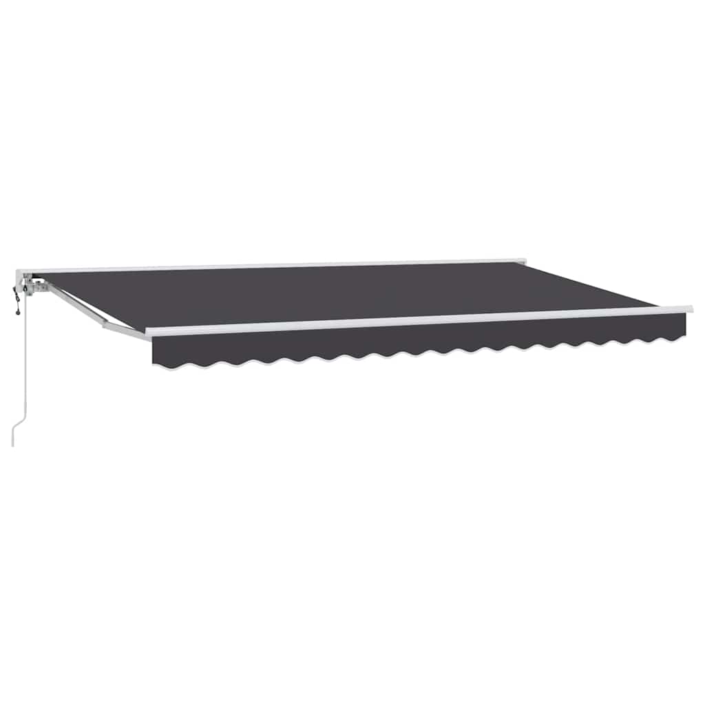 Einziehbare Markise Anthrazit 350x200 cm Stoff