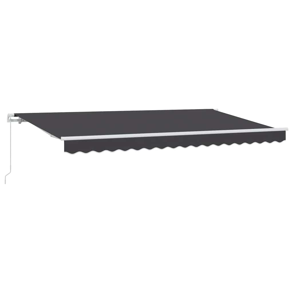 Einziehbare Markise Anthrazit 350 x 200 cm