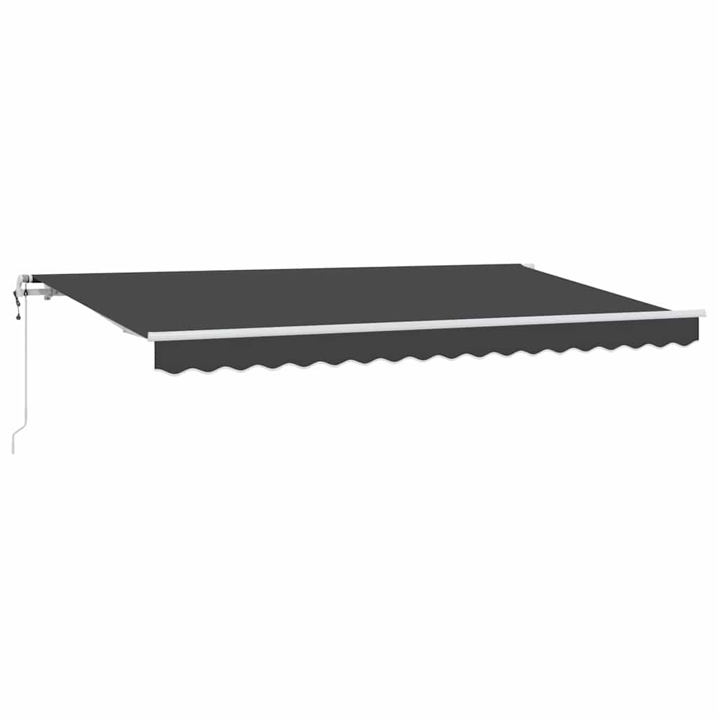 Einziehbare Markise Anthrazit 350 x 200 cm