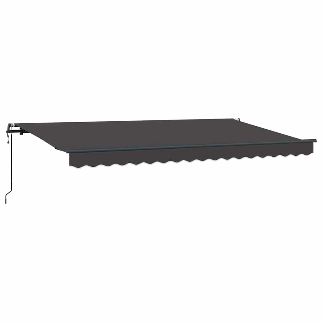 Einziehbare Markise Anthrazit 350 x 200 cm